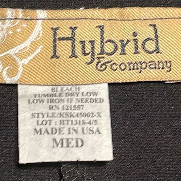 Hybrid & Co. black stretch midi pencil skirt with back vent - Picture 8 of 8